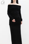 SWAYING/KNIT Water Soluble Wool Lapel SW22AW1T18 Black PS50
